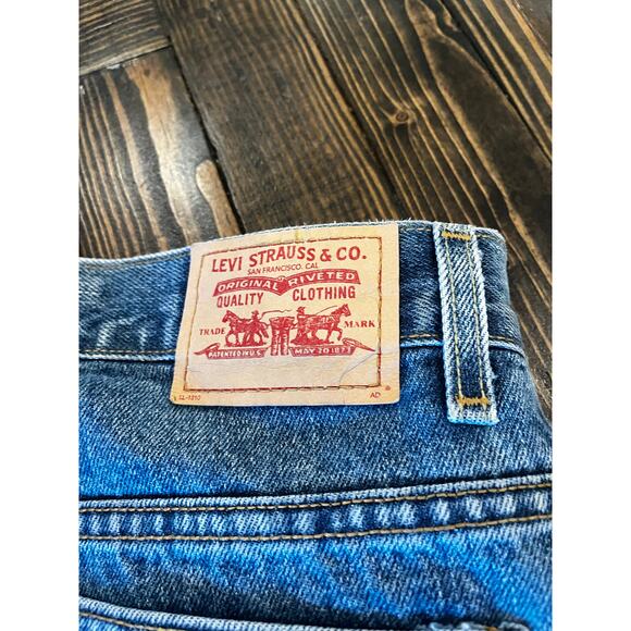 Levi’s 550 Relaxed Tapered Jeans Women 12L Classic Academia Tall Western Cowgirl - Picture 9 of 10